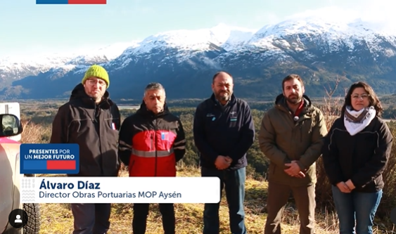 Seremi MOP y director regional DOP de Aysén se reunieron con comunidad y pobladores de Villa y Lago O’Higgins.