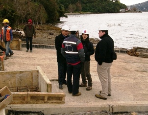 Avanzan obras en rampa de embarque de isla Mancera región de Valdivia 