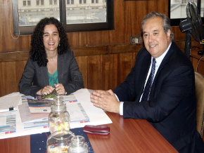 Directora Nacional (T.P.), Antonia Bordas, se reúne con Intendente de la Región del Maule