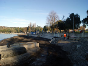 A fines del segundo semestre estarán listas las obras de construcción de Playa Pucará en Villarrica