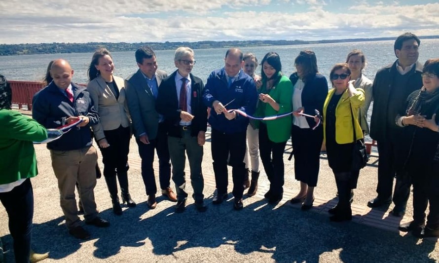 Ministro Fontaine inaugura trabajos de conservación de la costanera de Lago Ranco en la región de los Ríos
