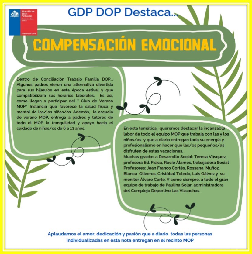 GDP Destaca: Compensación emocional