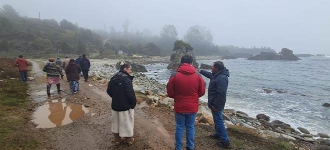 Comenzó consulta indígena para el proyecto de mejoramiento de la caleta pesquera de Huiro, Región de Los Ríos