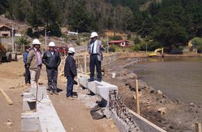 Obras en borde costero de Buchupureo concretan 50% de avance