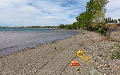 DOP realizó batimetría para futuro borde costero en Chile Chico