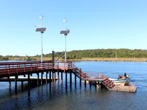 MOP avanza en conectividad e inaugura dos muelles en el sector de Chepu en Ancud