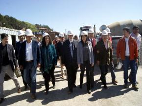 Autoridades inspeccionaron avance del proyecto de ampliación caleta Duao