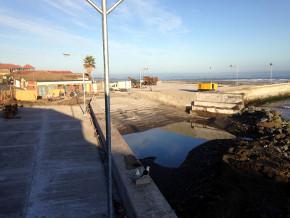 Obras de ampliación de Caleta Duao en Licantén en su etapa final