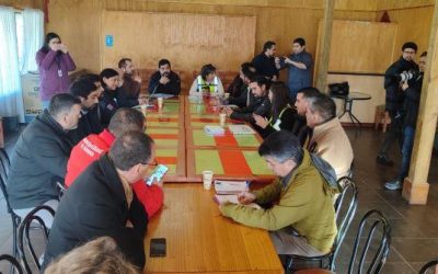 DOP del Biobío asistió a reunión con pescadores de la caleta Arauco para dar solución al embancamiento causado por sistema frontal