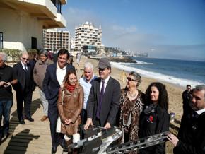 Ministro Undurraga supervisó en Viña del Mar desarrollo de estudios relativos a marejadas