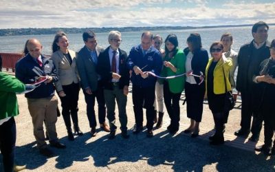 Ministro Fontaine inaugura trabajos de conservación de la costanera de Lago Ranco en la región de los Ríos