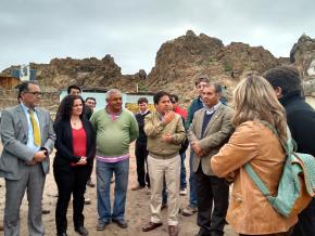 Autoridades inspeccionan avances de reconstrucción en Chañaral