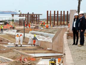 Nuevo Paseo de Playa Brava toma forma con un 60% de avance
