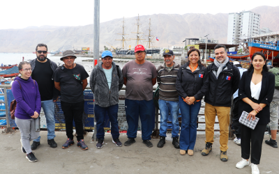 Coordinador Nacional de Obras Portuarias visita obras del borde costero de Tarapacá.