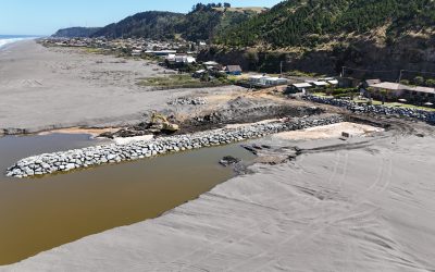 Dirección de Obras Portuarias finaliza obra de emergencia en desembocadura del río Mataquito para protección ante marejadas