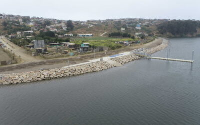 DOP inaugura obras de protección de ribera y muelle turístico en La Boca de Rapel, en Navidad