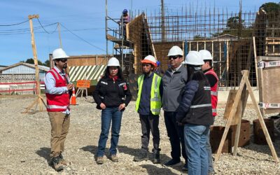 Director Nacional de Obras Portuarias constata en terreno avance del 42% de nueva infraestructura portuaria en Quenuir