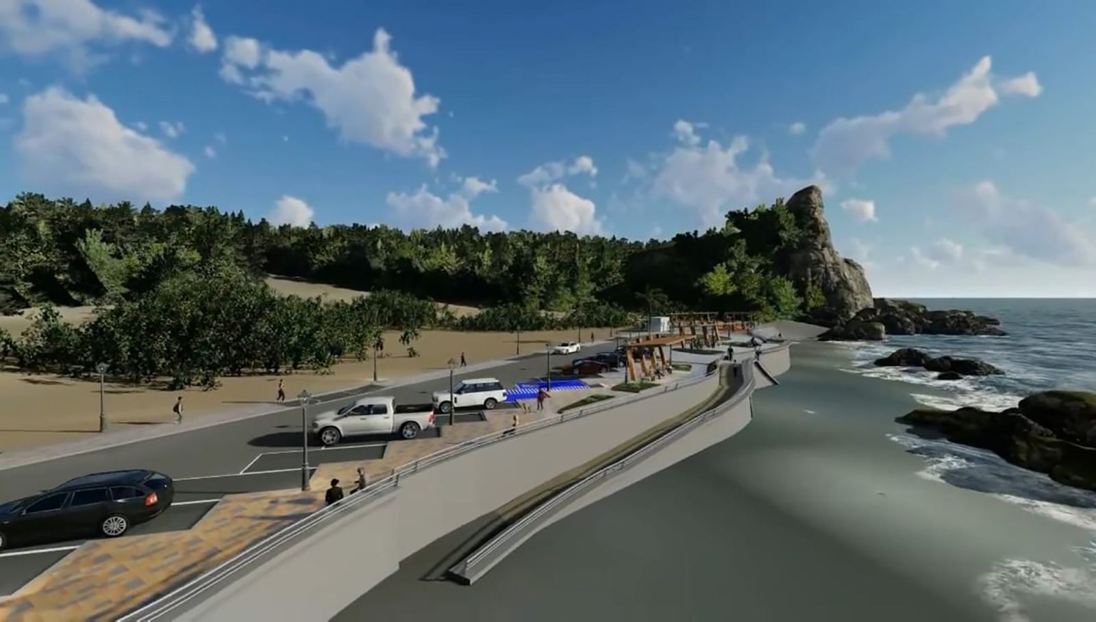 DOP impulsa inversión de $2.500 millones para transformar borde costero de Perales en nuevo polo turístico, seguridad y desarrollo para Coelemu